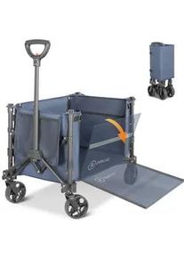 Modante Bollerwagen , Blau, Graphitfarben , Metall, Textil , 44x19x31 cm , Freizeit & Co, Gartenspielzeug, Bollerwagen