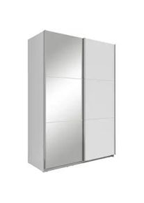Boxxx Schwebetürenschrank , Weiß , Holzwerkstoff , 2 Fächer , 150x216x64 cm , Schlafzimmer, Komplette Schlafzimmer und Serien, Schlafzimmerserien