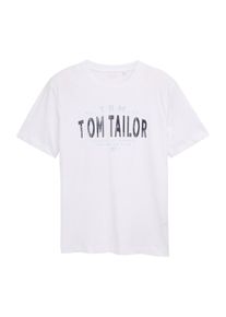 Tom Tailor, Mænd, Bluser & t-shirts, Natblå / Lyseblå / Hvid, Størrelse M
