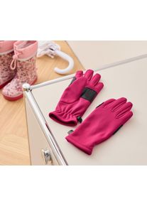 Tchibo - Detské softshellové rukavice - pre dievčatá - veľ. 122/128 - farba: červená