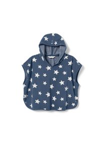 Tchibo - Detsk&eacute; frot&eacute; pončo - muž|žena - veľ. 110/116 - farba: modr&aacute;