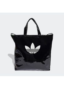 adidas originals, Herren, Sporttasche &raquo;ADICOLOR SH&laquo;, Black, Black, Mit diesem sportlichen, gl&auml;nzenden Shopper hast du genug Platz f&uuml;r den ganzen Tag 