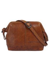 SPIKES & SPARROW Spikes & Sparrow, Damen, Umh&auml;ngetasche &raquo;CROSSOVER&laquo; echt Leder, cognac, cognac, H&ouml;he 15 cm x Breite 15 cm x Tiefe 4 cm