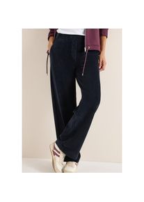 Cecil, Damen, Cordhose &raquo;NEELE&laquo; mit elastischem Bund, dark blue corduroy, L&auml;nge 30, M (40) -L&auml;nge 30, dark blue corduroy, Hose von Cecil