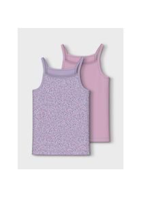 name it , Juegendliche , Unterhemd »NKFSTRAP TOP 2P PASTEL LILAC DOT NOOS« , Pastel Lilac , 158 (164) , 158 (164) , Unterwäsche von name it für...