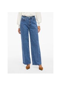 Vila, Damen, High-waist-Jeans &raquo;VIFREYA JAF HW JEANS - NOOS&laquo;, Medium Blue Denim Detail:WASH MBD 235, L&auml;nge 30, 36 -L&auml;nge 30, Medium Blue Denim 