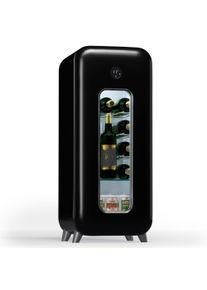 Klarstein Shirley 15 Uno. chladnička na v&iacute;no, 15 flia&scaron;, 5 - 20 &deg;C, dotykov&eacute; ovl&aacute;danie, retro