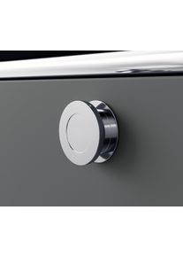 Tchibo - &raquo;Cn3&laquo; keskeny f&eacute;m kom&oacute;d fa felső lappal &eacute;s 2 fi&oacute;kkal - sz&uuml;rke