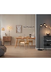 Tchibo - Fali l&aacute;mpa bambusz l&aacute;mpaernyővel - fekete