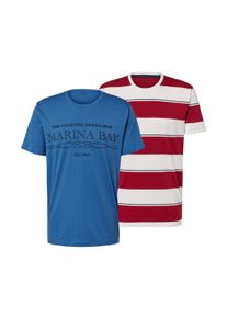 Tchibo - 2 férfi póló - férfi - méret S 44/46 - kék/csíkos