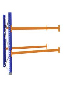eurokraft pro Palletstelling van staal, blauw/oranje, hoogte x breedte x diepte 2100 x 1925 x 1100 mm, aanbouwstelling