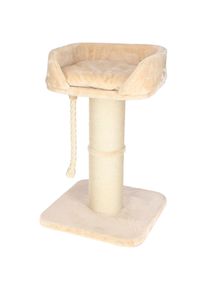 Kerbl Kratzbaum Toni XL, 58x58x92 cm (92 cm, beige/weiss), Katzenbaum