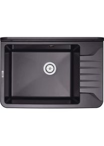 NO NAME, Spülbecken, Zlewozmywak gospodarczy 1-komorowy - mocowany do ściany (50.50 cm, 35 cm)