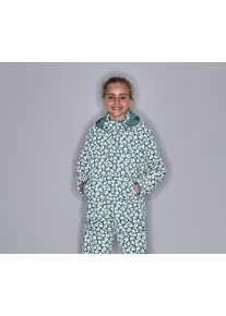 Tchibo - Kinder-Thermo-Regenjacke mit reflektierenden Elementen - Gr. 134/140 - silber/print