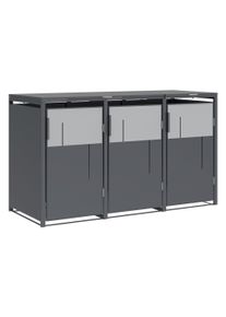 Tchibo - Mülltonnenbox - 198x80x116cm - anthrazit - Stahl / Edelstahl