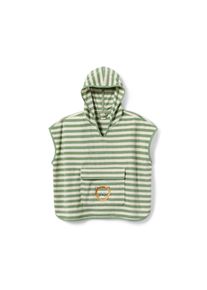 Tchibo - Baby- und Kleinkind-Frottierponcho - Gr. 86/92 - beige/gestreift