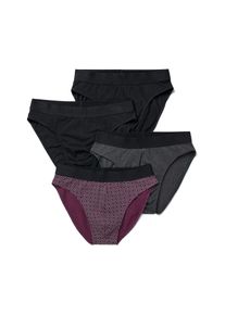 Tchibo - 4 Slips - Herren - Gr. M/5 - anthrazit/print