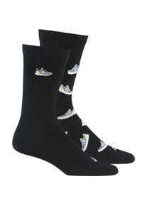 Adidas, Herren, Sportsocken, Skarpety Run X Ultraboost Schuh Love Graphic 2PP IC1286 (43 - 45), Schwarz