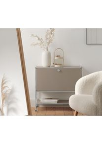 Tchibo - Sideboard Metall »Cn3« mit Klappe - 77,5x40x71,5cm - beige - Stahl / Aluminium / Kunststoff