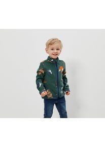 Tchibo - Kinder-Fleecejacke - Unisex - Gr. 122/128 - dunkelgrün/print