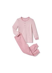 Tchibo - Kinder-Interlock-Pyjama - Gr. 98/104 - creme/gestreift