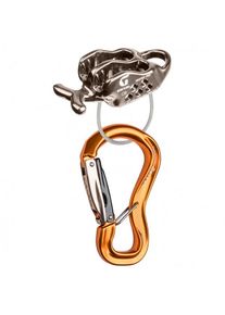 Grivel Master Pro Kit Mit Twin-Gate-Karabiner K6N Sistema de aseguramiento (gris/ gold)