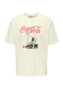 Only & Sons Only & Sons Koszulka 'ONSCOLA' dla mężczyzn kość słoniowa / czerwony / czarny Rozmiar S