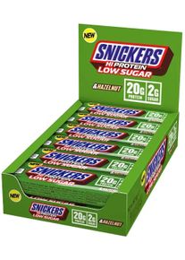 Mars Snickers Low Sugar High Protein Bar, 12 x 57 g Riegel, Hazelnut