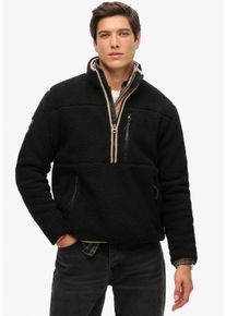 Superdry Fleecepullover »OUTDOOR FLEECE HALF ZIP« in schwarz, Größe XS