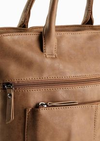 Sac &agrave; dos avec poches ext&eacute;rieures - marron - taille 36x27 cm - bonprix