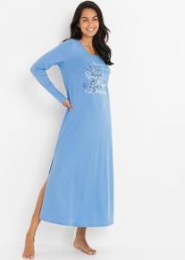 Chemise de nuit - bleu - taille 58/60 (3XL) avec coton - bonprix
