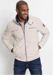 Veste de mi-saison à col montant - gris - taille 60 avec coton - bonprix