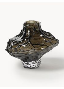 Hein Studio Mouth-Blown Glass Vase Canyon, H 23 cm Brown Glass Ø 26 x H 23 cm