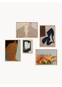 Paper Collective Obrazy Artwall no. 38, 5 ks Drevo, Mas&iacute;vne drevo R&ocirc;zne veľkosti