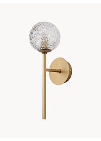 NOVA LUCE Dimmable Wall Lamp Mirano Gold Glass, Metal B 11 x H 35 cm