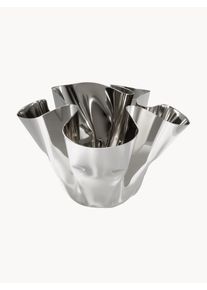 Philippi Ručne vyrobená váza Margeaux, V 12 cm Strieborná Kov Ø 17 x V 12 cm