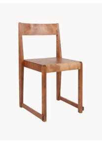 Frama Cadeira de jantar em madeira de bétula 01 Castanho Madeira, Madeira maciça L 45 x P 44 cm