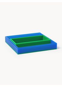 Decorative Trays Yuki, Set of 2 Green, Blue acrylglas Sæt med forskellige størrelser | Westwing Collection