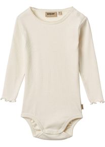 Wheat Mädchen Langarmbody »Rib Body L/S Regitze« in weiß, Größe N-Gr