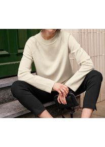 Tchibo - Długi sweter z dzianiny - dla pań - rozmiar XXL 52/54 - kolor: biały