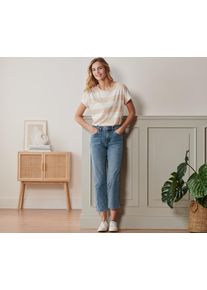 Tchibo - Spodnie dżinsowe o prostym kroju - dla pań - rozmiar 40 - kolor: niebieski