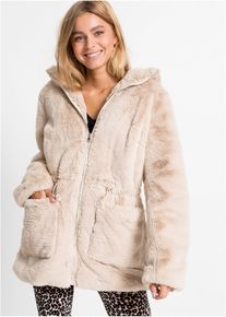 bonprix Kurtka ze sztucznego futerka, beżowy, 36