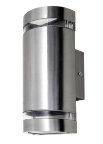 Lutec FOCUS Outdoor Wall Light stainless steel, 2-light sources