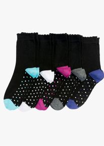 Strumpor med ekologisk bomull (5-pack) - svart - storlek 35-38 - bonprix