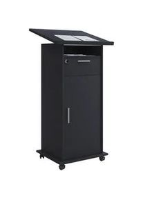 Vcm Mid.you Stehpult , Schwarz , Holzwerkstoff , 50x120x60 cm , Stauraum , Büromöbel, Schreibtische, Stehpulte