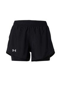 Under Armour, Damer, Sportsbukser 'Fly-By', Sort / Hvid, St&oslash;rrelse S