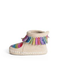 Minnetonka Hócsizmák 'Love one another' unisex bézs , Méret 17