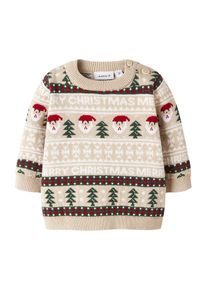 name it Pulóver 'NBNRASTOKKA' unisex szürke , Méret 50