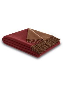 Biederlack, Plaid &raquo;Soft Impression im Doubleface-Look&laquo; Wolle-Kaschmir-Mix, pepper, Kaschmir, Wolle, B/L: 130 cm x 235 cm, pepper