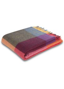 Biederlack, Plaid &raquo;Soft Impression im Doubleface-Look&laquo; Wolle-Kaschmir-Mix, Bright Square, Kaschmir, Wolle, B/L: 130 cm x 170 cm, Bright Square